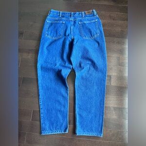 Vintage L.L. Bean Relaxed Fit Blue Denim Jeans Baggy Fit Size 34x32 Read*